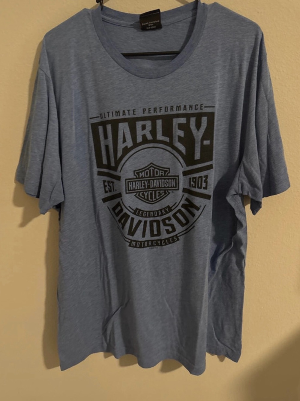 Harley-Davidson Light Blue Graphic Short Sleeve Tee